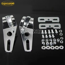 Fairing CNC Motorcycle Universal Headlight Fork Tube Brackets Side Mount 35-54mm