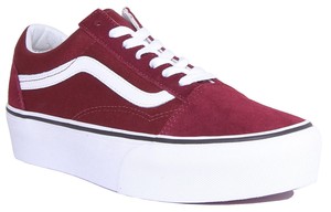 vans platform red