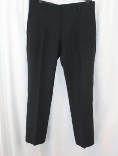 NWT Van Heusen Mens Black Flex Stretch Slim Fit Dress Pants 30x29 - Picture 1 of 6