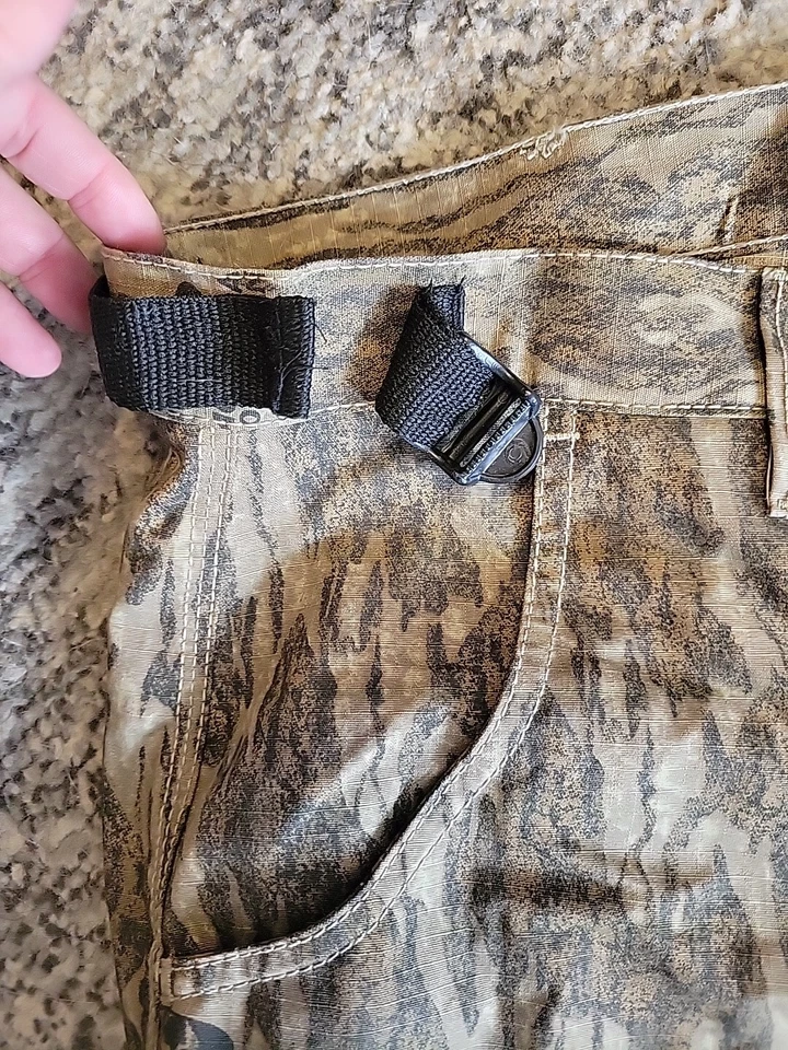 Shield Fused Cotton Mens 2X Large Pants Mens 6 Pocket Adjustable Camo Mossy Oak - Image 4 of 4