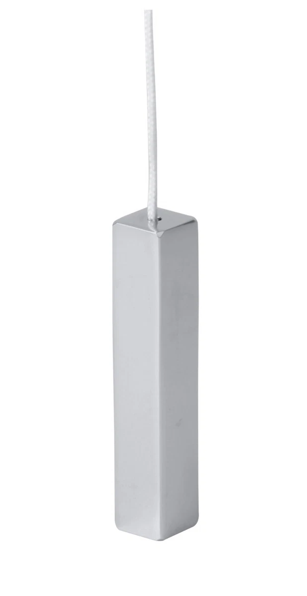 Designer Chrome Cube Square Decorative Bathroom Light Pull With Cord