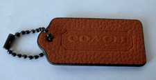 COACH LEATHER BAG  S TAG/CHARM FOB KEY