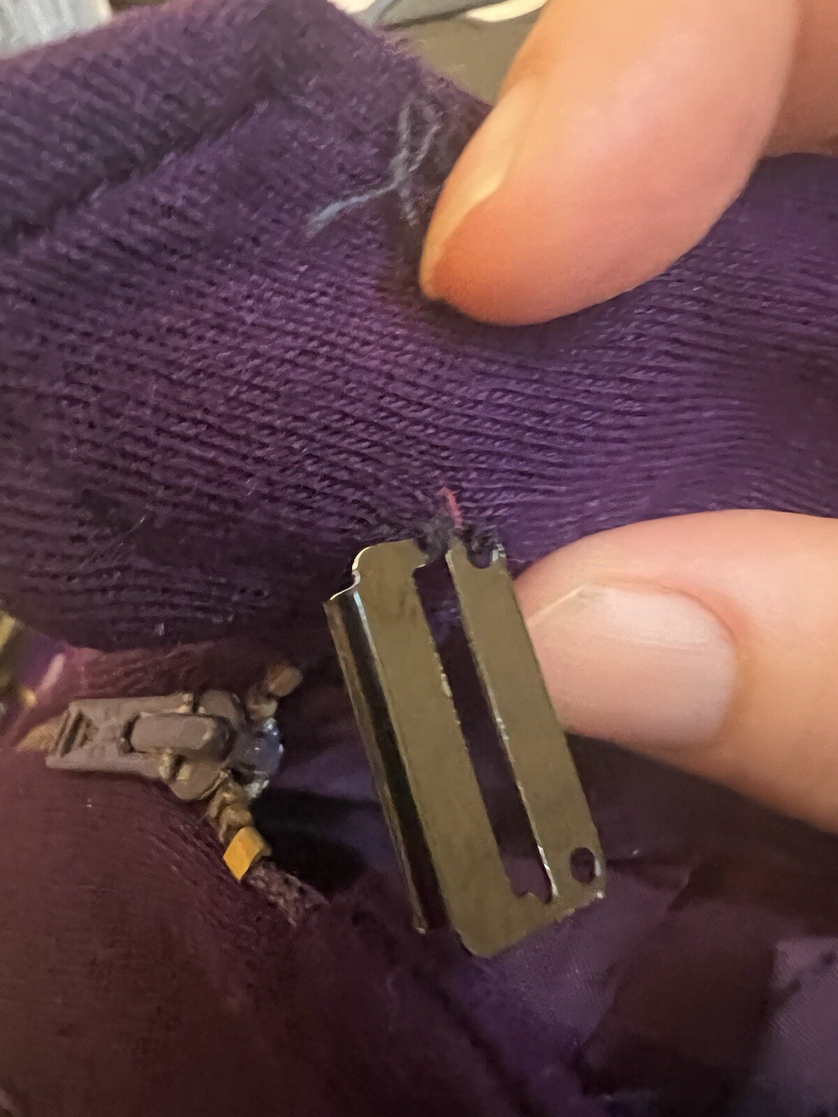 SAINT LAURENT PARIS GONNA A MATITA VIOLA TINTA UNITA TAGLIA 44 (s3)