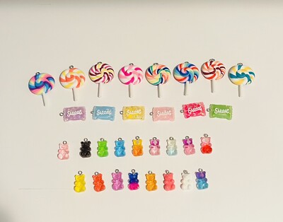 31 Pcs Resin Candy Charms DIY Bracelet Earrings Necklace NEW