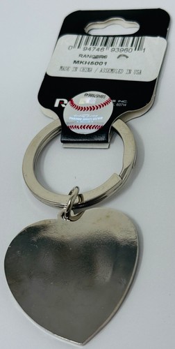 Texas Rangers MLB BASEBALL Bling Rhinestone Metal Key Ring Keychain Heart Shaped - Picture 6 of 6