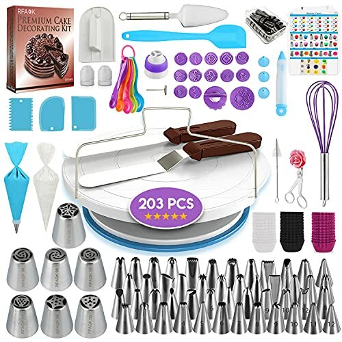 Complete Cake Decorating Supplies Kit for Home Baking Like a Pro (203