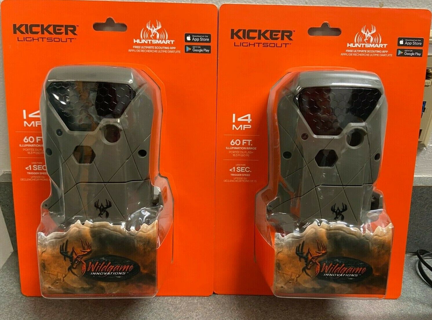 2 Pack! Wildgame Innovations Kicker Lightsout Scout Camera's 14MP #KC14B63-21 