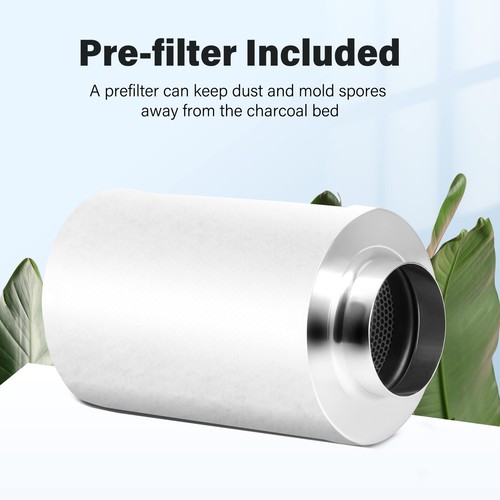 4 Inch Air Carbon Filter Indoor Grow Tent Odor Control Scrubber 1/2/4/6/8-Pack - Picture 5 of 17
