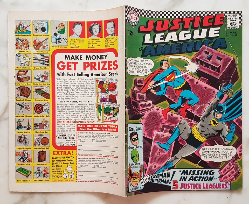 JUSTICE LEAGUE OF AMERICA # 52 - DC COMICS 1967 - ottimo++ - Immagine 4 di 4