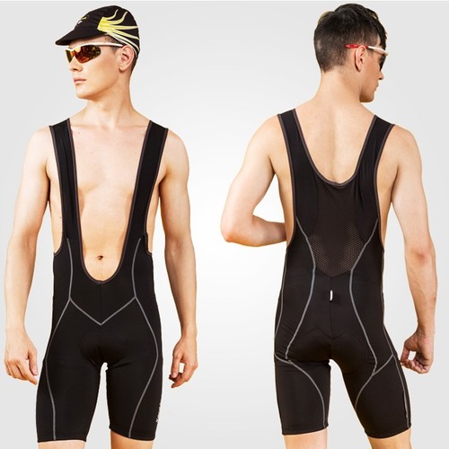 Men Black MTB Road Bike Riding Short Bicycle Cycling Bib Shorts 1/2