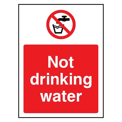Kein Trinkwasser Schild oder Aufkleber GENE0049