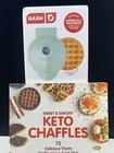 DASH Mini Maker Individual Waffles Keto Chaffles KETO CHAFFLE COOKBOOK 75Recipes