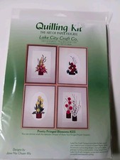 Quilling Kit Art Of Paper Filigree Pretty Fringed Blossoms #215 Lake City Craft