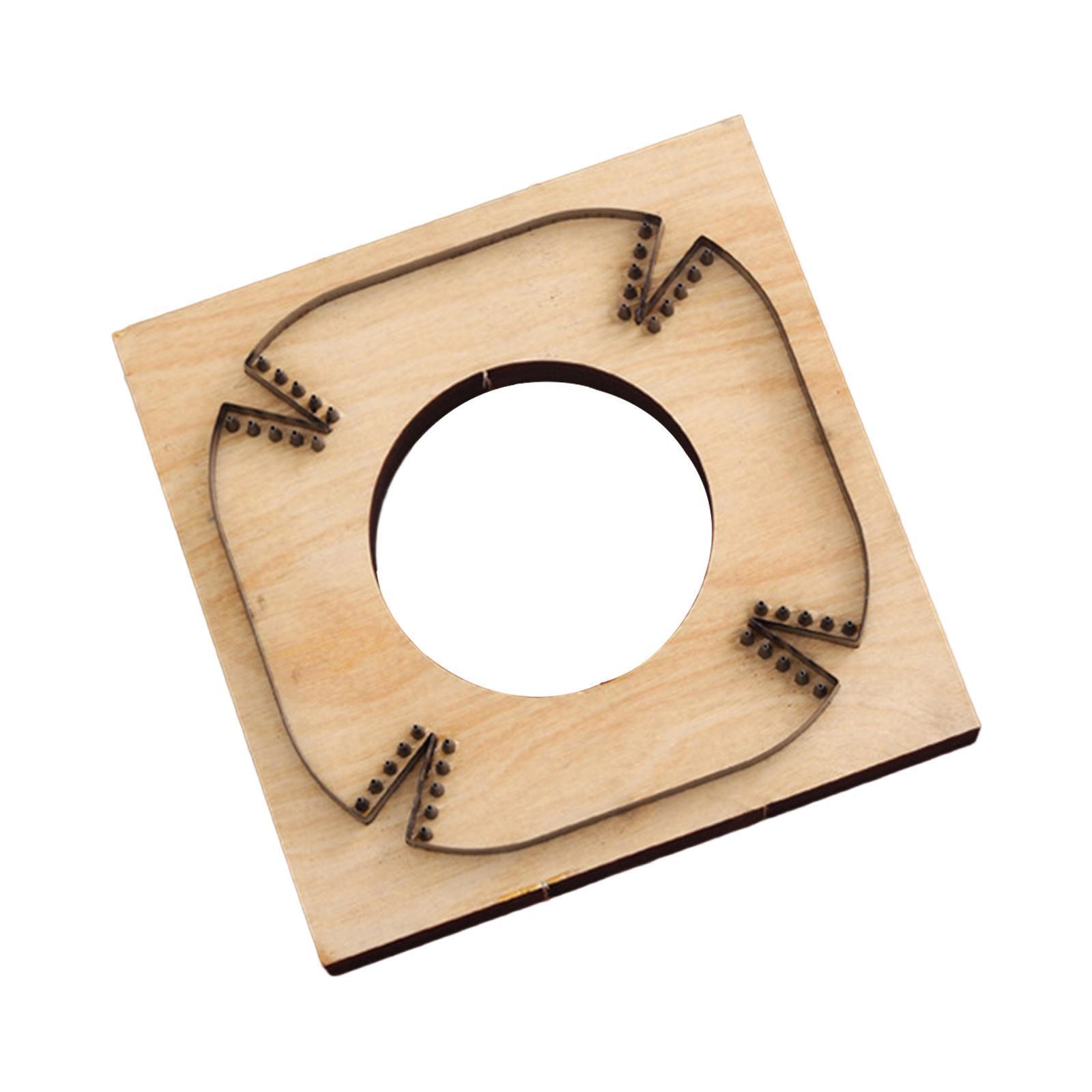 Matrice De Découpe En Cuir A6 Pour Carnet De Notes – Outil En Métal Sur Support Bois | Pour Reliure DIY Et Création De Carnets
