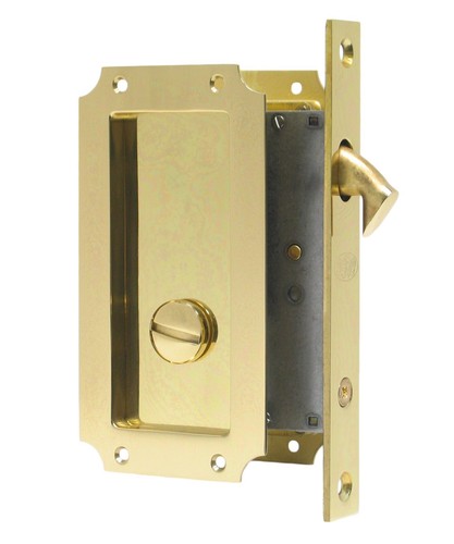 Kit de hardware con cerradura de puerta de bolsillo FPL Manor privacidad - múltiples acabados - Imagen 21 de 25