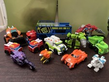 Transformers Playskool Heroes bots de rescate y cambiadores de un paso.  ¡12 bots en total!