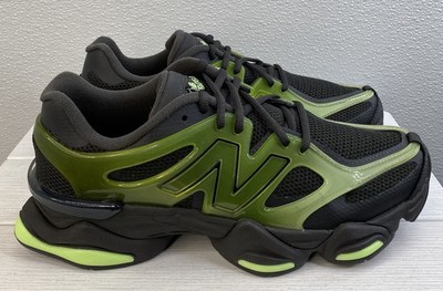 New Balance 9060 X Unisex M9.5 W11 Black Cement/Alpine Green Casual Sneakers