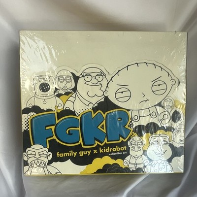 Kidrobot Family Guy FGKR Art Toy Figure Set w/ Stewie, Peter & Brian Griffin