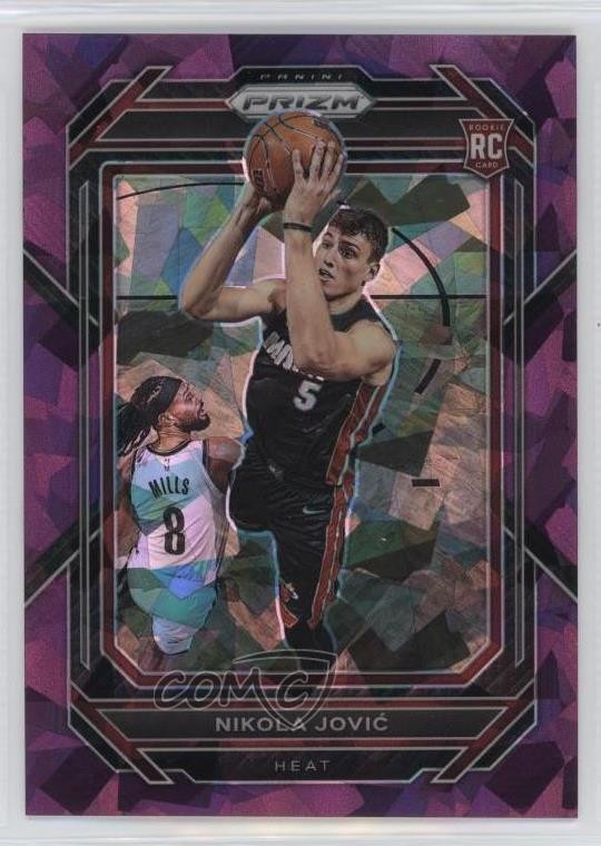 2022-23 Panini Prizm Purple Ice Prizm 75/149 Nikola Jovic #236 Rookie RC 12wc