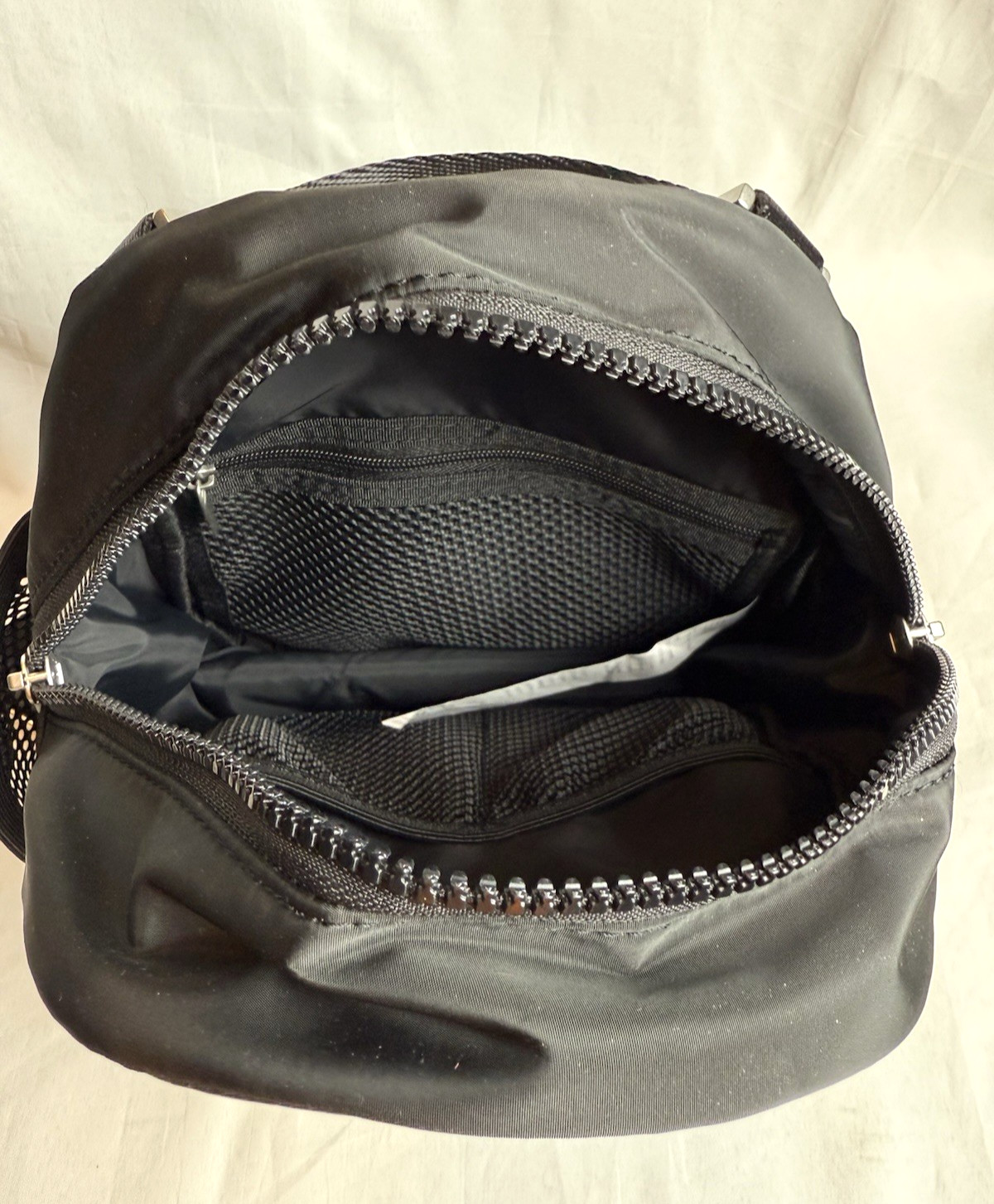 Fabletics Mini Black Backpack Bag Adjustable Stra… - image 5