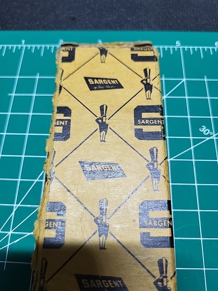 Sargent  Mod# 100-4.5 4 1/2" Flat nose Pliers. Vintage In Box MINT