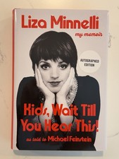 LIZA MINNELLI SIGNED AUTOGRAPHED KIDS WAIT TIL YOU HEAR HC 1ST EDITION BOOK #3