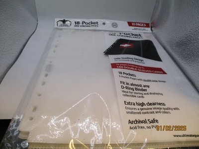 ULTIMATE GUARD 18-POCKET SIDE-LOADING PAGES  2.WAHL