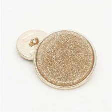 5 PCS Metal round Shank Button Many Sizes Special Sparkling Buttons for Clothes 