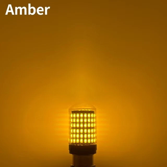 2X 581 Bau15s Py21w Led Indicator Amber Canbus Light Bulbs Signal 1156 Car Bulb - Image 3 of 4