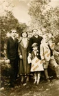 #65876 THESSALONIKI Greece 1930s. Family in Sheikh Sou Forest Photo PC size RPPC