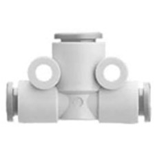 1pk SMC CORPORATION KQ2T01-07A Fitting,dif dia union tee for 1/8"tube,1/4"