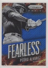 2014 Panini Prizm Fearless Blue Mojo Prizm /75 Pedro Alvarez #18 6fs