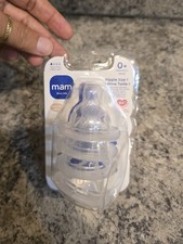 New Mam Bottle Nipples Extra Slow Flow Nipple Size 1 for Newborn Babies Older