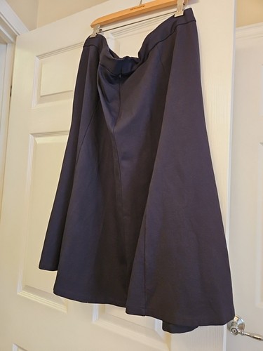 Lands End Size 22W Black Flared Skirt Pockets Very Nice!!! - Picture 4 of 5