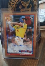 2026 Topps Series 1 75th Anniversary Gold Autograph 40/50 Roman Anthony 