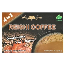 4 in 1 Reishi Coffee, 10 Sachets, 6.35 oz (180 g)