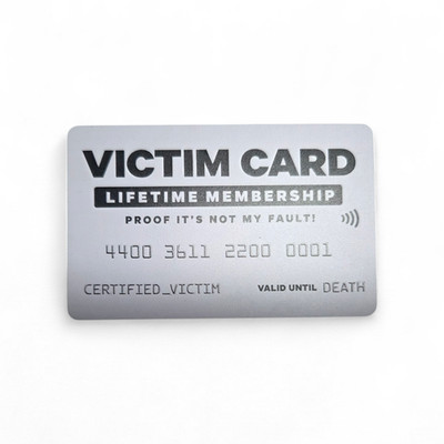 Victim Card - Plastic Gag Gift Novelty Joke Prank Funny Card