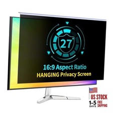 27 Inch Computer Privacy Screen for 16:9 Computer Hanging 27" WIDESCREEN 16:9