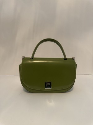 Vintage Moschino Giada Hand Bag in the color Jade Leather
