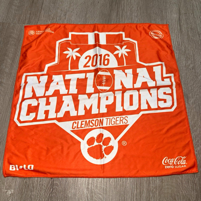 Clemson Tigers 2016 National Champions Flag Orange White