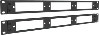 2 Pack of 1U 19 Inches Blank Fiber Patch Panel for 3 LGX Panels