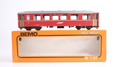 Bemo H0m 3257 Personenwagen der RhB rot RhB