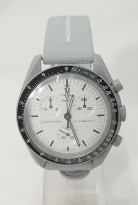 Omega x Swatch Mission To The Moon Black Dial Men Watch Moonswatch 1965