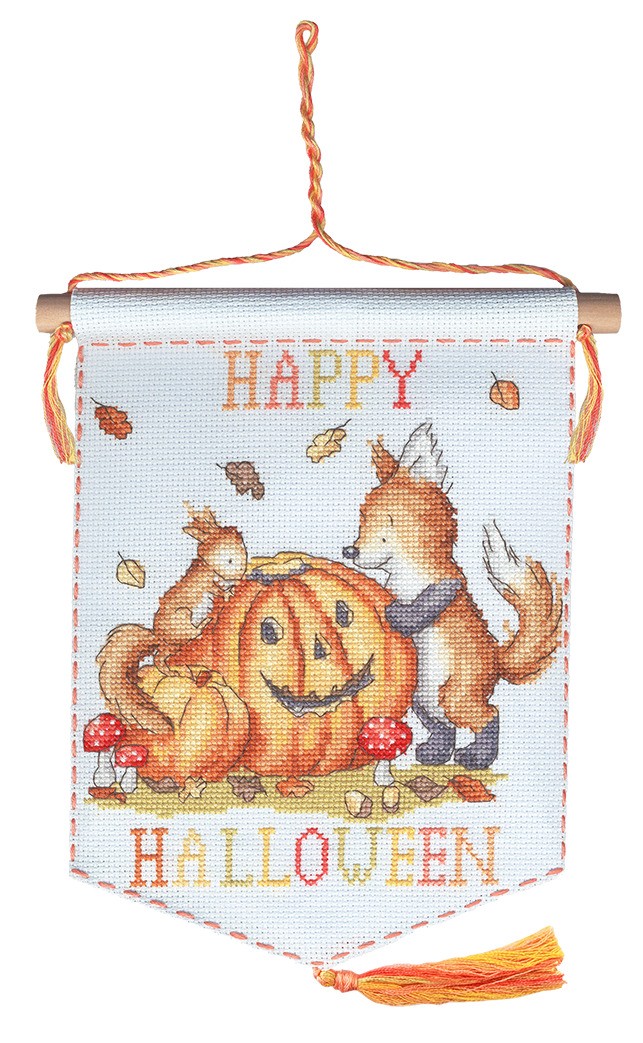 Happy Halloween Banner Cross Stitch Kit By Bothy Threads