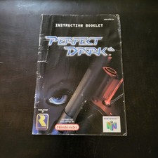 Perfect Dark 2000 Nintendo 64 N64 Instruction Manual Only