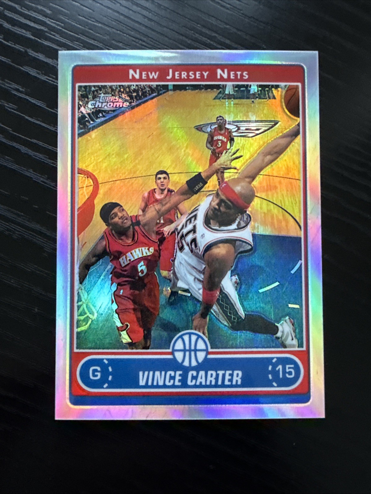2006 Topps Chrome Vince Carter Refractor #12 Nets HOF