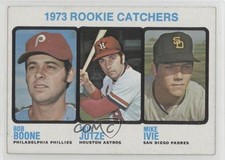 1973 Topps High Number Rookie Catchers ( ) Bob Boone Skip Jutze Mike Ivie 1t7