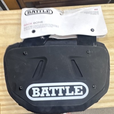 Battle Back Bone Football Back Plate Padded Adult Black