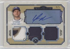 2013 Topps Museum Collection Asia Exclusive Platinum 4/5 Yonder Alonso Auto 0b67