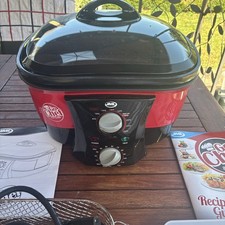 JML Go Chef 5L Electric Multi-Cooker 8-in-1 for Roasting Slow Cooking Etc Red